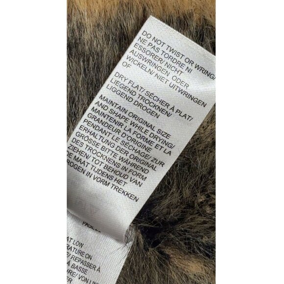 en THREAD Tiger Fuzzy Knit Sweater Tan Black Animal Print – XS/S - Picture 4 of 7